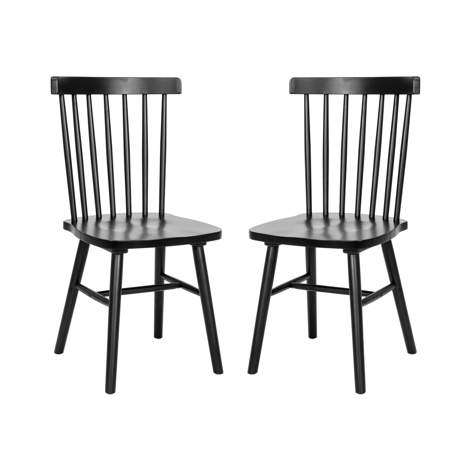 Flash Furniture, 2PK Black Commercial Wooden Spindle Back Chairs, Included (qty.) 1 Model# ZH8101WRBK2